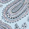 Vera Bradley Plush Fleece Travel Blanket with Trolley Sleeve, Soft Sky Paisley - Image 4