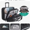 BAGSMART Rolling Laptop Bag, Briefcase with Wheels Fits 17.3 Inch Laptop, Overnight Rolling Bag with TSA Lock, Computer Bag for Travel/Men/Women, Black - Image 3