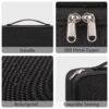 CUBETASTIC Toiletry Bag for Men, Hanging Travel Bag for Toiletries, Water-Resistant Dopp Kit for Traveling Portable Large Shaving Kit Bag with Compartment, College Dorm Room Essentials, Black - Image 7