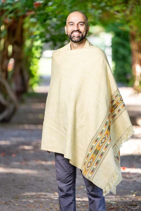 Meditation Shawl or Blanket, Exotic Shawl/Wrap, Oversize Scarf or Stole. Unisex - Image 4
