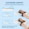 Bedsure Breescape Cervical Neck Pillows for Sleeping - Dorm Pillow for Neck Pain Relief, Ergonomic Orthopedic Contour Pillow for Neck Support, Odorless Memory Foam Pillow for Side, Back Sleeper - Image 2