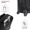 SwissGear Sion Softside Expandable Luggage, Black, Carry-On 21-Inch - Image 2