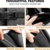 Perilogics Luggage Travel Cup Holder Hands Free Drink Caddy for Suitcase Handle. Perfect Airplane Travel Essential Accessory Gift for Frequent Traveler, Flight Attendant or with Children (Dark Gray) - Image 5