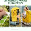 Mosquito Repellent Stickers for Kid and Adult 120 PCS Green Mosquito Patches Natural Eucalyptus Peppermint Citronella Stickers for Travel Camping Beach Hiking Anti Mosquito Bug Control - Image 7