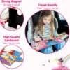 SYNARRY Unicorn Mermaid Princess Magnetic Puzzles for Toddlers 3-5 Girls, 20 Pieces Travel Puzzles for Kids Ages 4-6, Car Airplane Road Trip Activities Toys for 3 4 5 6 Year Old Girls Birthday Gifts - Image 3
