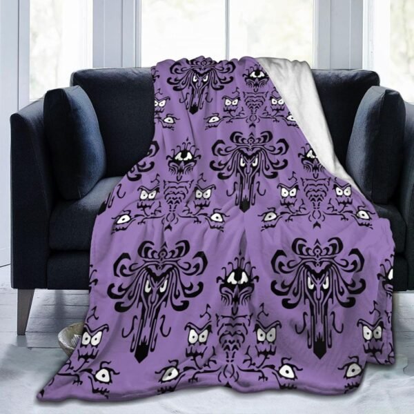 Halloween Haunted House Fleece Blanket Lightweight Ultra-Soft Throw Blanket for Sofa Couch Bed Camping Travel - Super Soft Cozy Microfiber Blanket 50"X40"