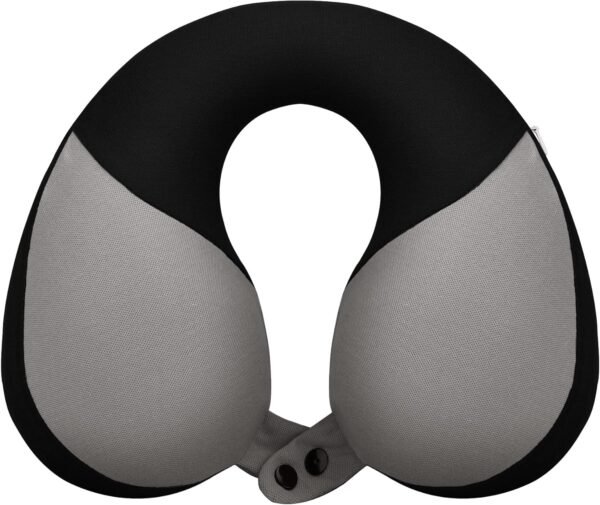 COOLBEBE Kids Travel Neck Pillow for Airplane, Toddler Neck Pillow for Traving, Comfortably Double Support for Head, Neck, and Chin, Travel Gifts for Children(1, Black)