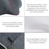 Hard Round Pillow, Firm Cervical Roll Pillow for Neck Pain Relief - Cylinder Pillows for Sleeping - Memory Foam Roll Bolster Pillow & Travel Pillow - Image 5