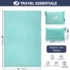 NOWWISH Travel Blanket Airplane Compact with Bag - Premium Soft 2 in 1 Airplane Blanket Pillow，Travel Essentials on Airplane, Camping, Car - Image 2