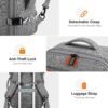Bagsure Travel Backpack, 42L Carry on Luggage, Flight Approved Expandable Backpack, Laptop Backpack, Hidden Shoulder Straps Weekender Bags for Women Men, Suitcase with Packing Cubes and Shoe Pocket - Image 6