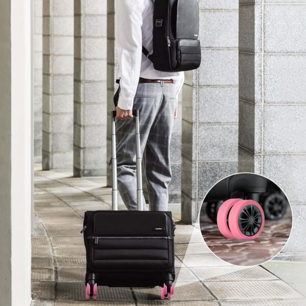 Luggage Wheel Covers for Suitcase,8Pcs Luggage Protection Covers for most 8-spinner Wheels Carry on Luggage, Luggage Wheels Silent Protection Cover (purple) - Image 4