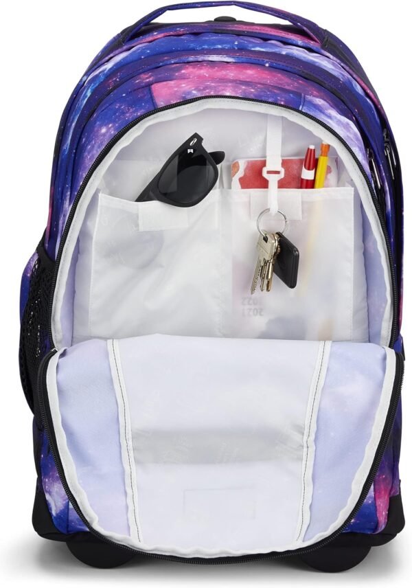 JanSport Driver 8 Rolling Backpack - Wheeled Travel Bag with 15-Inch Laptop Sleeve, One Size, Space Dust - Image 5