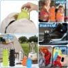 4 Pack Collapsible Water Bottles 18.6oz Silicone Foldable Water Bottle Reusable Portable Travel Cups Leakproof with Hook for Sports Gym Camping Hiking Outdoor Indoor Essential - Image 5