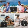 LOVEVOOK Travel Duffel Bag, 18inch Weekender Bags for Women with Shoe Compartment，35L Carry on Overnight Bag with Toiletry Bag, Gym Duffel Bag with Wet Pocket, Hospital Bags for Labor and Deliver - Image 8