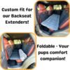 Deluxe Dog Bed Grey, Pad Topper, Pet Bed Mat, Non-Slip Bottom, Couch Cover Blanket, Dog Travel Bed, Custom Fit Cushion for Backseat Extenders, and Seat Covers - Image 4