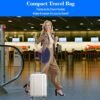 Travel Pillow You Stuff with Clothes, Stuffable Travel Pillow Transforms Into Extra Luggage Without Excess Fees, Stuffable Neck Pillow Fits 3+ Days of Travel Essentials Blue - Image 8