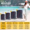 Luggage Covers for Suitcase Protector Tsa Approved Fits 18-32 Inch Luggage, Custom Baggage Cover for Travel Anti Scratch Dirt Washable. - Image 5