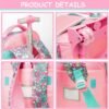 Girls Rolling Backpack Kids Backpacks with Wheels Travel Luggage for Elementary Student Rolling Backpack for Girls 8-12 Kids Trolley School Bag with Wheels - Image 4