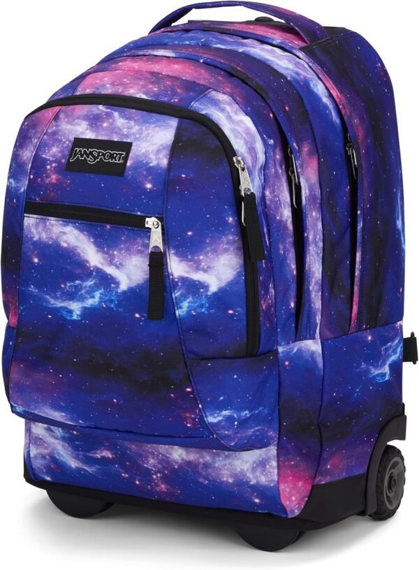 JanSport Driver 8 Rolling Backpack - Wheeled Travel Bag with 15-Inch Laptop Sleeve, One Size, Space Dust - Image 2