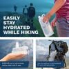 Survivor Filter 1L Clear Collapsible Water Bottles - Travel, Hiking, Foldable, BPA-Free - 2 x 33oz - Image 3