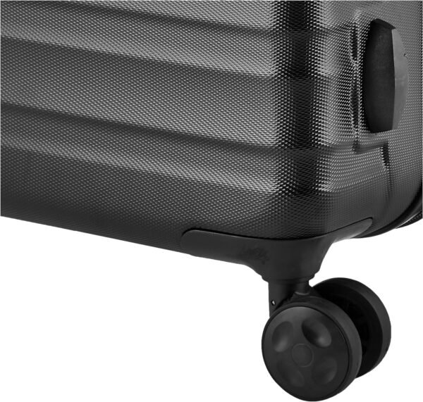 Amazon Basics Expandable Hardside Carry-On Luggage, Suitcase with Wheels, 21-Inch Spinner with Four Spinner Wheels and Scratch-Resistant Surface, Black - Image 4