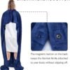 Tirrinia Travel Blanket Pillow - Wearable Airplane Blanket with Feet Pockets for Long Flights, Airplane Accessories Blanket Robe for Women and Men, Gift for Her - Image 6