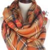 Women's Fall Winter Scarf Classic Tassel Plaid Tartan Warm Soft Chunky Large Blanket Wrap Shawl Scarves - Image 2