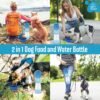 Portable Dog Travel Water Bottle with Water Dispenser Kit: Hydrate, Nourish, and Tidy Up with Ease on Your Pet's Outdoor Adventures - Travel Water Dispenser, Food Container, and Poop Bag All-in-One. - Image 9