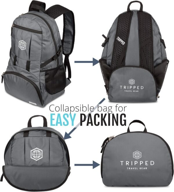 Travel Backpack- Packable lightweight daypack for hiking, gym, and airplane - Image 2