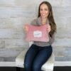 EverSnug Travel Blanket and Pillow - Premium Soft 2 in 1 Airplane Blanket with Soft Bag Pillowcase, Hand Luggage Sleeve and Backpack Clip (Light Pink) - Image 3