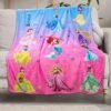 Fluffy Pink Cartoon Throw Blanket 52'' x 40'' Kids Girls Age 2 3 4 5 6 7 8 9 10 11 12 Year Old Super Soft Warm Blanket for Couch Chair Living Room Travel