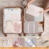 8 Set Packing Cubes for Suitcases, kingdalux Travel Luggage Packing Organizers with Laundry Bag, Compression Storage Shoe Bag, Clothing Underwear Bag, for Man & Women - Image 4