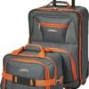 Rockland Fashion Expandable Softside Upright Luggage Set, Charcoal, 2-Piece (14/19)