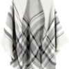 Women's Plaid Scarf Blanket Wrap Oversized Chunky Scarves Tartan Shawls