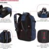 SwissGear 5358 USB ScanSmart Laptop Backpack, Blue/Black, Large - Image 5
