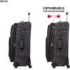 SwissGear Sion Softside Expandable Luggage, Dark Grey, Checked-Medium 25-Inch - Image 5