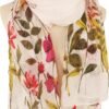YOUR SMILE Large Boho Scarf for Women Lightweight Floral Printed Scarves Fall Winter Fashion Fringed Shawl wraps - Image 2
