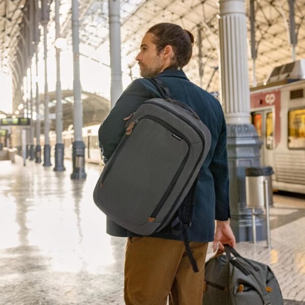 Travelon Transit Carry-On Backpack, Slate, One Size - Image 2