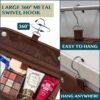 PAVILIA Hanging Toiletry Bag Women Men, Foldable Cosmetic Organizer Travel Bag, Water Resistant Makeup Bag Toiletries, Large Travel Essentials Kit (Dark Brown) - Image 6