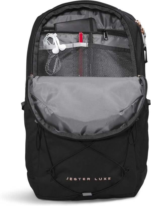THE NORTH FACE Women's Every Day Jester Laptop Backpack, TNF Black/Burnt Coral Metallic, One Size - Image 4
