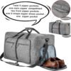 Vomgomfom Travel Duffle Bag for Men, 65L 85L 115L Foldable Travel Duffel Bag with Shoes Compartment Overnight Bag for Men Women - Image 3