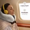 Homeify Airplane Neck Pillow Travel Pillow 100% Pure Memory Foam Travel Pillow, Comfortable & Breathable Cover, Machine Washable, - Image 3
