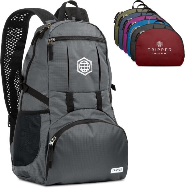 Travel Backpack- Packable lightweight daypack for hiking, gym, and airplane