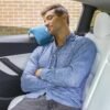 BlueHills Travel Blanket Pillow Compact Lightweight Pocket Size Airplane Traveling Essential Flight Trip Throw in Bag Portable Case Plane Accessory Teal Blue L03 - Image 5