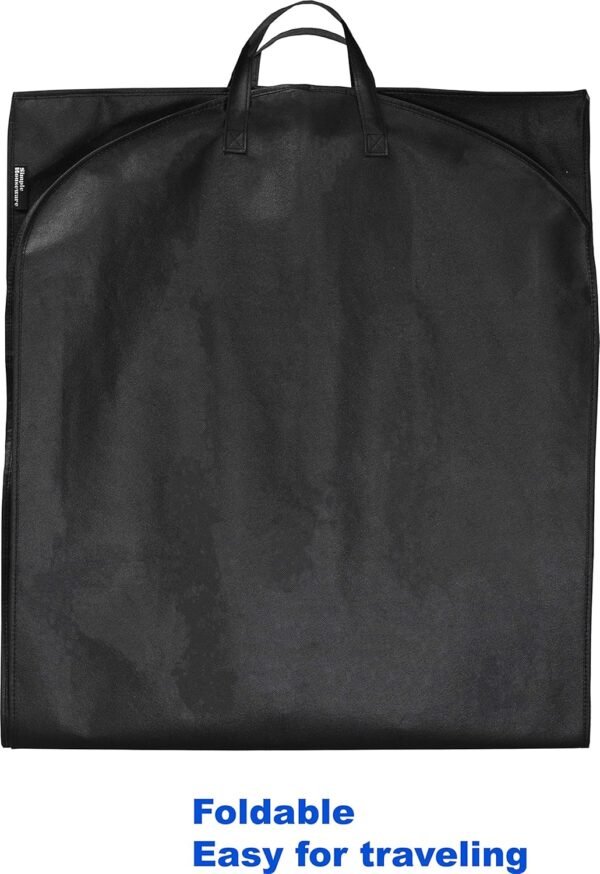 Simple Houseware 2 Pack Travel Garment Bag, Black - Image 4