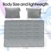 Camping Blanket Packable Soft Travel Blanket Pillow, Airplane Fleece, Luxurious Compact Design for Plane, Car, Camping, Flight Essentials & Travel Accessories in Elegant Grey Big Size 40x63 - Image 5