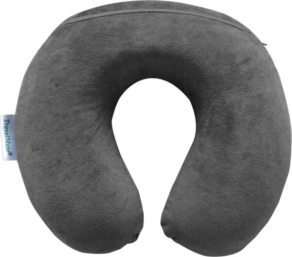 Memory Foam Neck Pillow - Adjustable Thickness for Best Comfort, Grey - Image 7