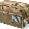 Pavilia Tactical Toiletry Bag for Men, Hygiene Travel Bag, Military Dopp Kit, Water Resistant Molle Pouch, Mens Shaving Grooming Essentials, Bathroom Shower Toiletries Small Organizer Case, Camo - Image 9