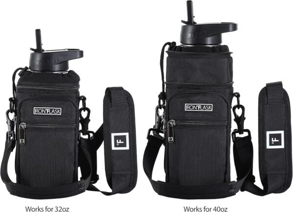 IRON °FLASK Carrier, Holder, Sleeve - Fits Insulated Stainless Steel Sports Water Bottle, Adjustable Shoulder Strap, Holder Bag Case Pouch Cover - Image 3