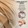 Thick Warm 90% Wool Throw Blanket, Striped Mens/Womens Wool Blanket Great for Camping, Outdoors, Travel, Indoor Couch Throw, 55" x 72" with Exquisite Box for Gift - Image 3